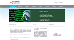 Desktop Screenshot of biotronhealthcare.com