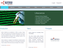 Tablet Screenshot of biotronhealthcare.com